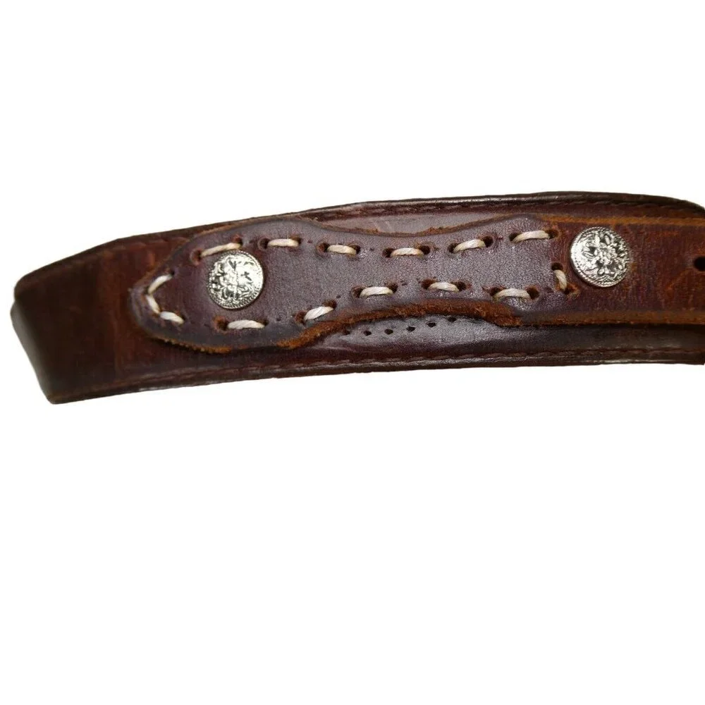 Western Classic Schaefer‎ Outfitters Ranch Wear Leather Belt Brown 41